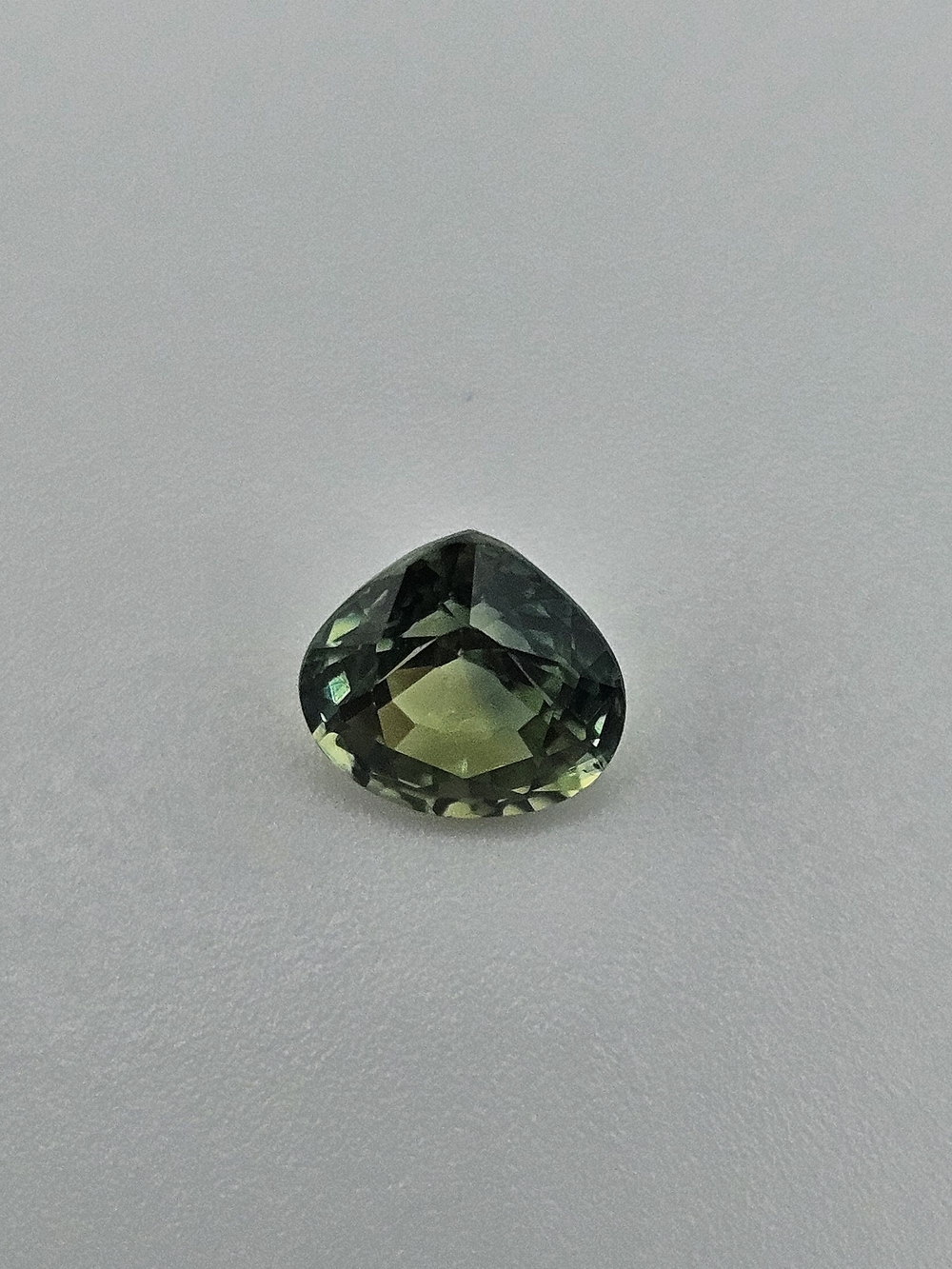 Certified 1.61 Carat Green Sapphire Gemstone- Heated Only